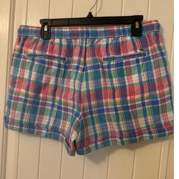 Vineyard Vines Madras Linen Plaid Shorts M NWOT - Picture 5 of 9